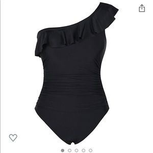 One shoulder one piece swimsuit